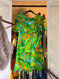 Size 10 (XS) Kamehameha Green Acrylic Dress