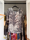XS Manuheali'i Black / Gray Top