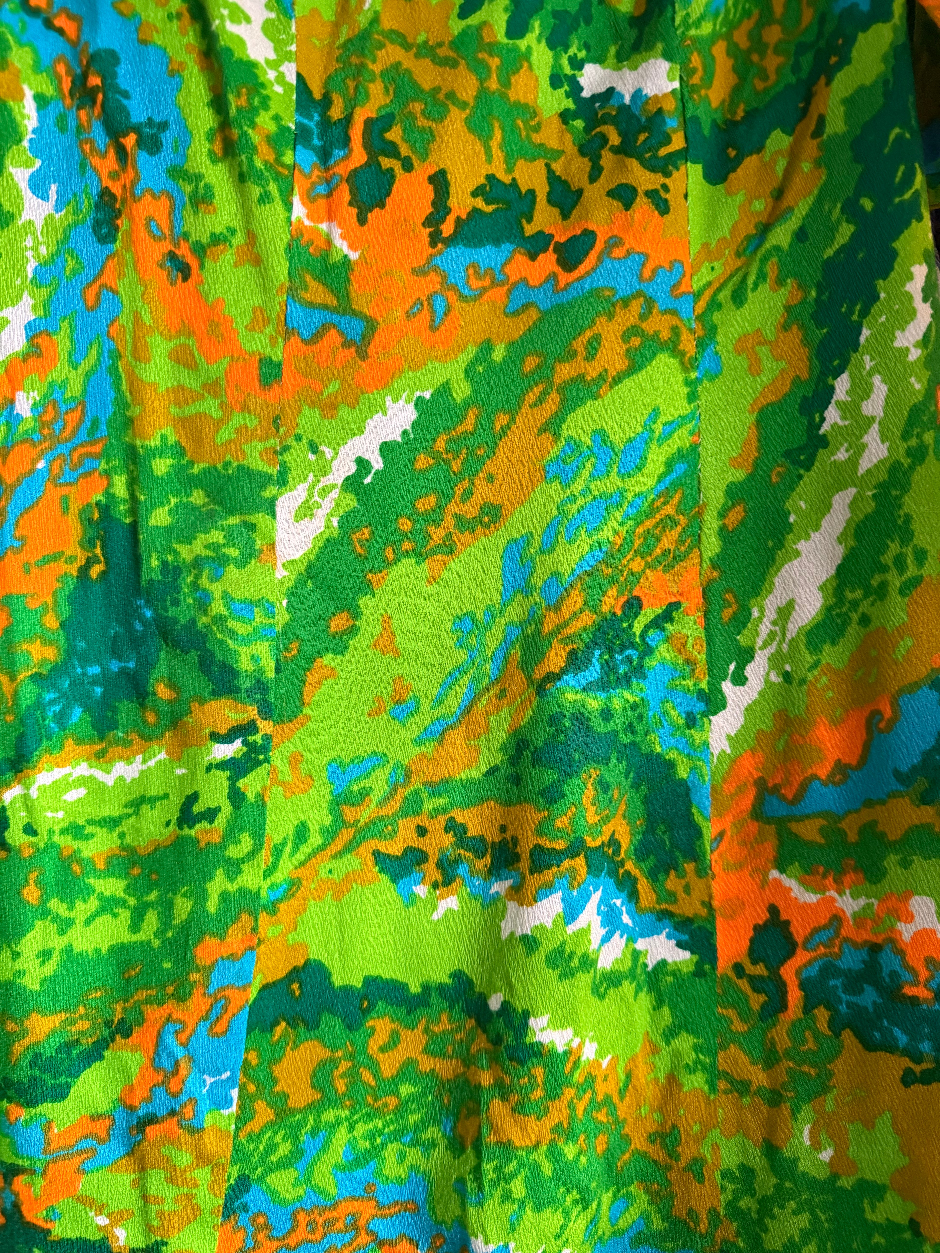 Size 10 (XS) Kamehameha Green Acrylic Dress