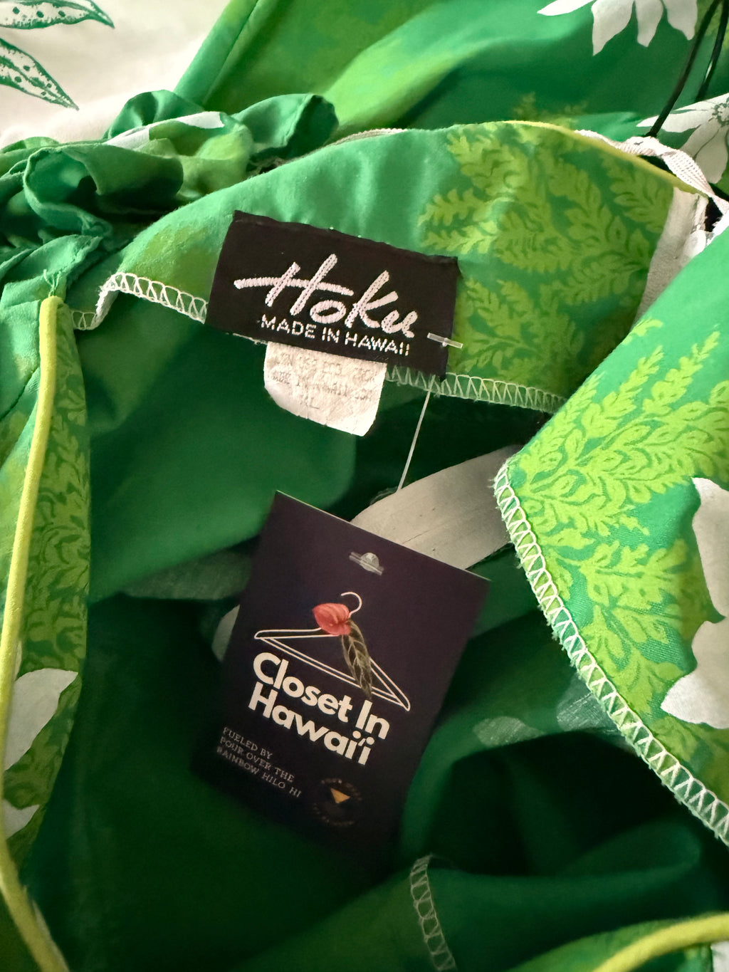 XL Hoku Green Fern Tiare Mu'u