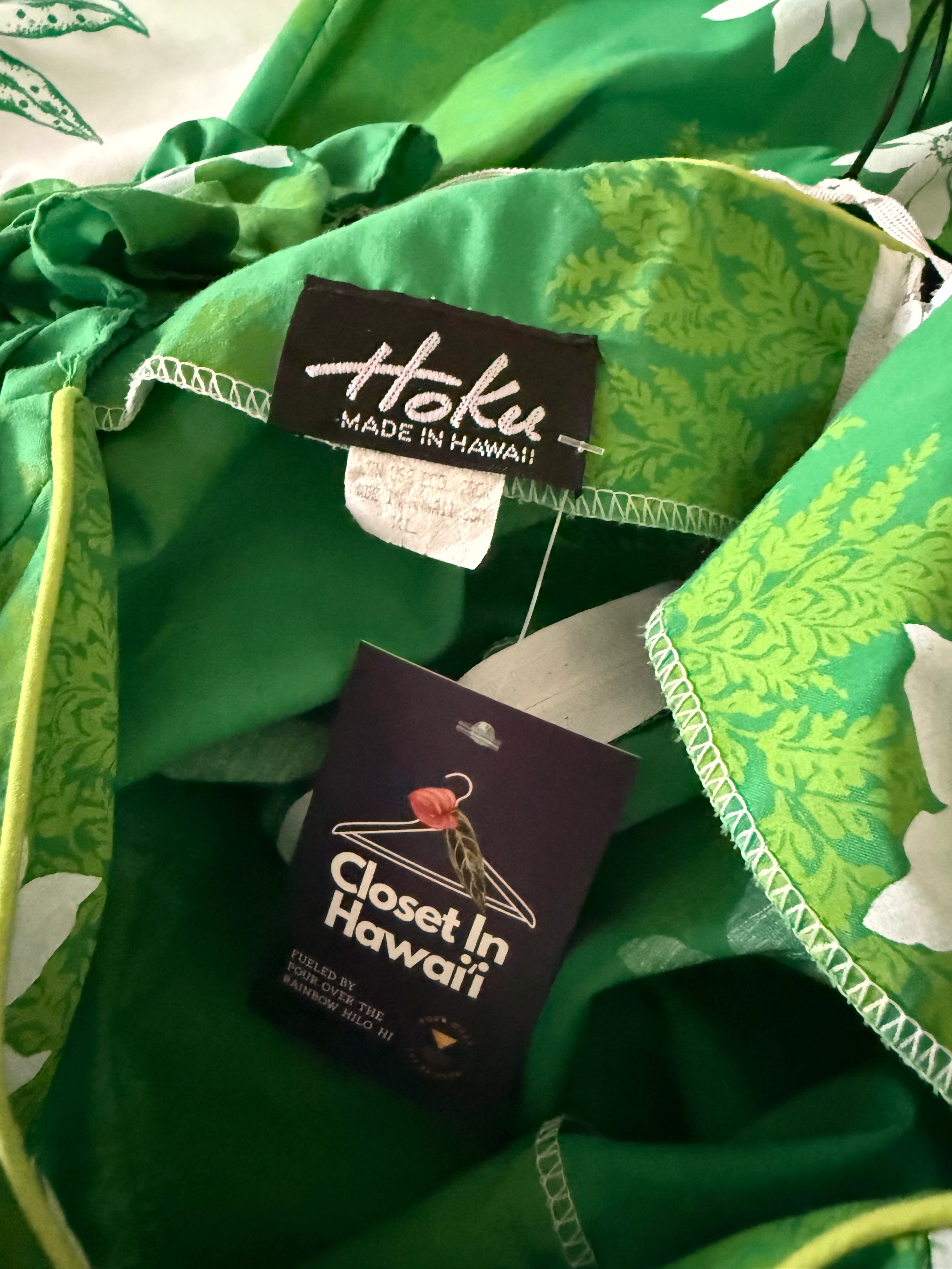 XL Hoku Green Fern Tiare Mu'u