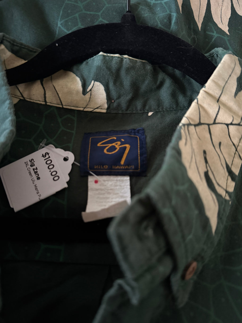 2XL Vintage Sig Zane Green Ulu Mens Pullover